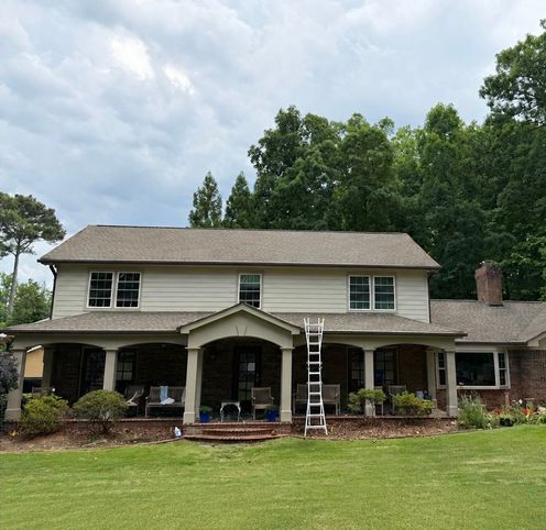 Shingle roof and home soft wash after cleaning
