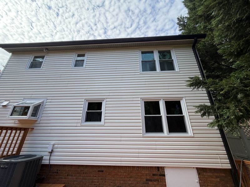 Vinyl siding house wash after cleaning